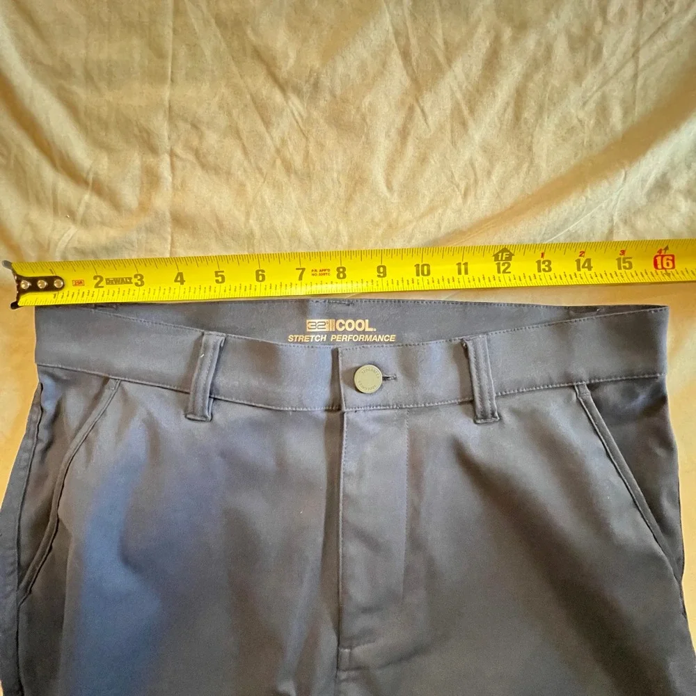 32 Degrees Cool Mens Pants Stretch Performance Navy Blue Size 30x29 Casual Golf